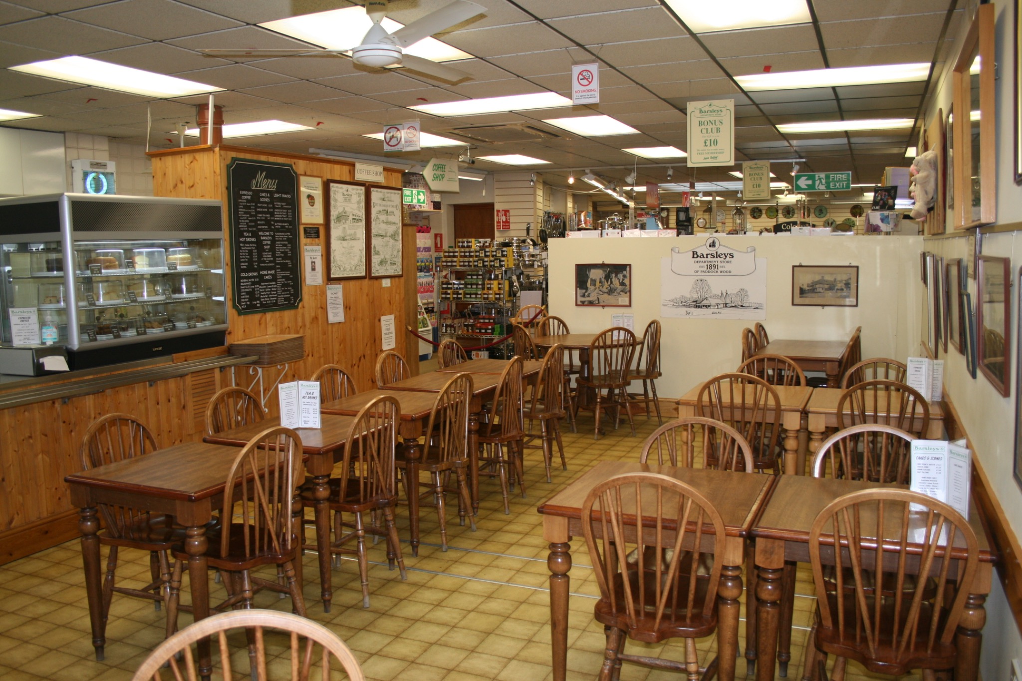 Barsleys Coffee Shop before its later refurbishment